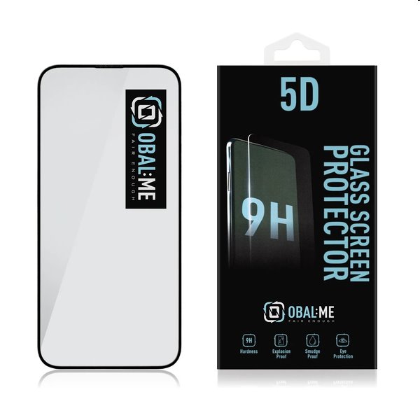 OBAL:ME 5D Ochranné tvrzené sklo pro Apple iPhone 15 Plus, black