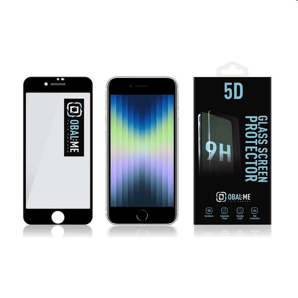 OBAL:ME 5D Ochranné tvrzené sklo pro Apple iPhone 7/8/SE20/SE22, black