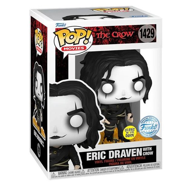 POP! Movies: Eric Draven with Crow (The Crow) Special Edition (Glows in The Dark) POP! Movies: Eric Draven with Crow (The Crow) Special Edition (Glows in The Dark)