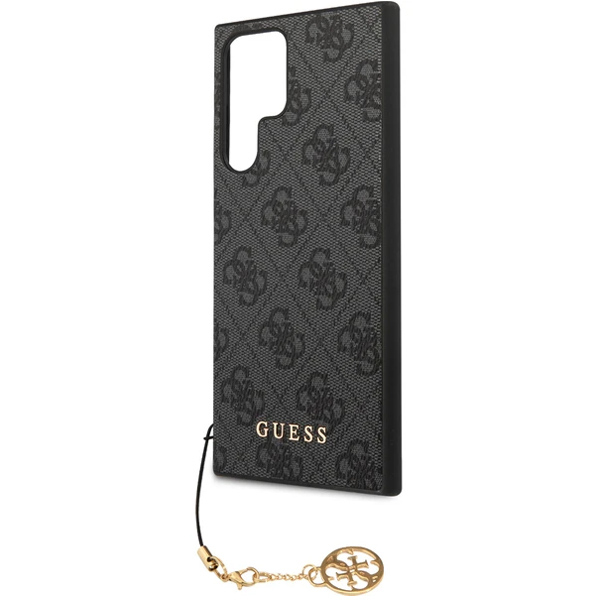 Pouzdro Guess 4G Charms pro Samsung Galaxy S24 Ultra, šedé Pouzdro Guess 4G Charms pro Samsung Galaxy S24 Ultra, šedé
