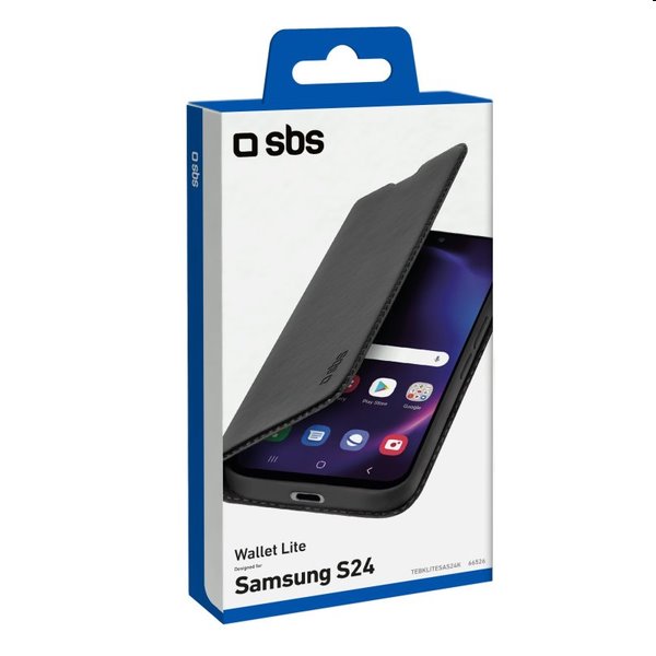 Pouzdro SBS Book Wallet Lite pro Samsung Galaxy S24 5G, černé