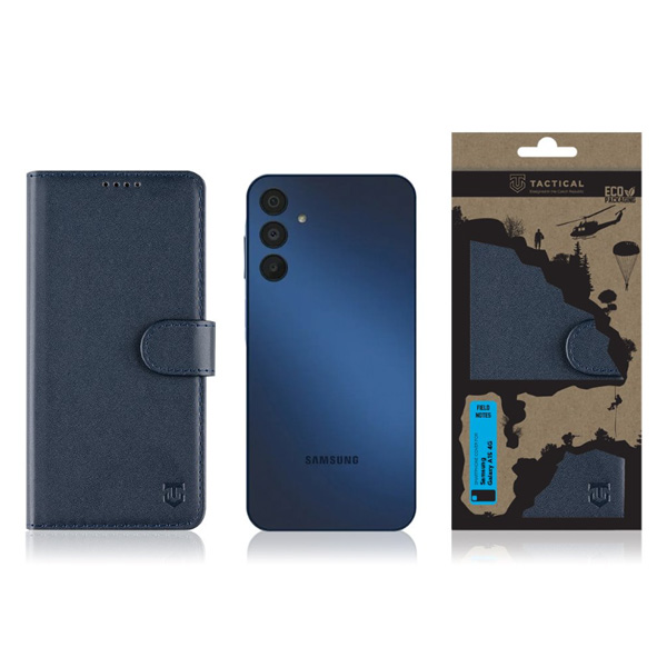 Pouzdro Tactical Field Notes pro Samsung Galaxy A15 4G, modré