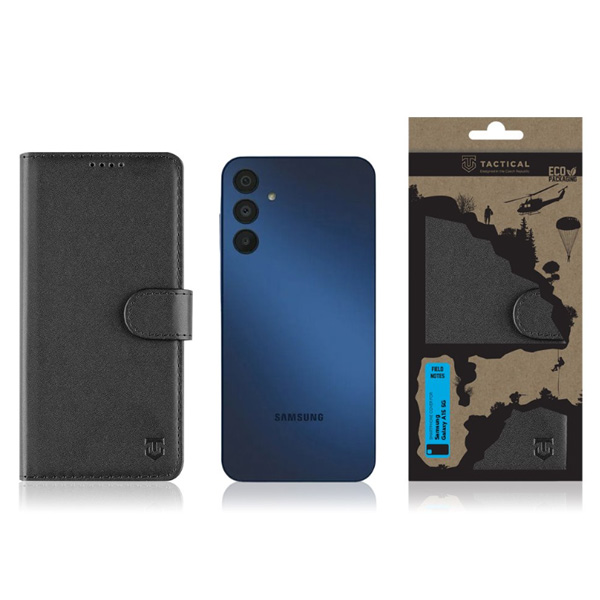 Pouzdro Tactical Field Notes pro Samsung Galaxy A15 5G, černé Pouzdro Tactical Field Notes pro Samsung Galaxy A15 5G, černé