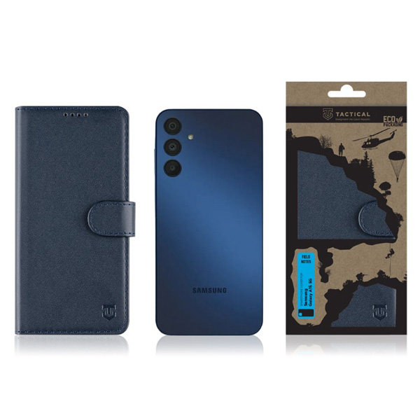 Pouzdro Tactical Field Notes pro Samsung Galaxy A15 5G, modré