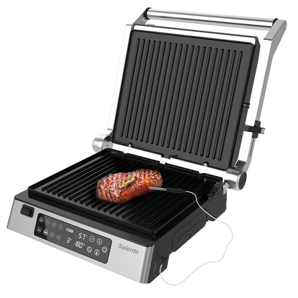 Salente FlamePro kontaktní gril s externí teplotní sondou Salente FlamePro kontaktní gril s externí teplotní sondou