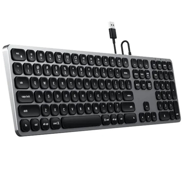 Satechi klávesnice Aluminium Wired USB Keyboard pre Mac, šedá