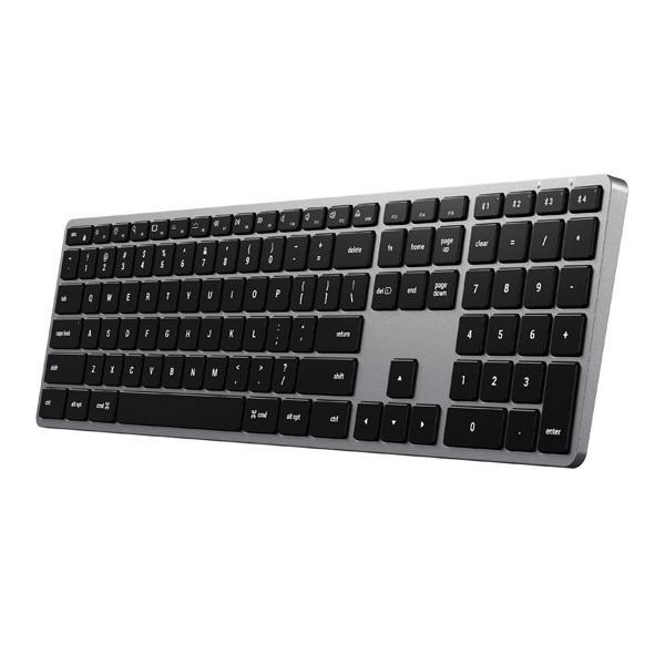 Satechi klávesnice Slim X3 Bluetooth Backlit Keyboard pre Mac, stříbrná