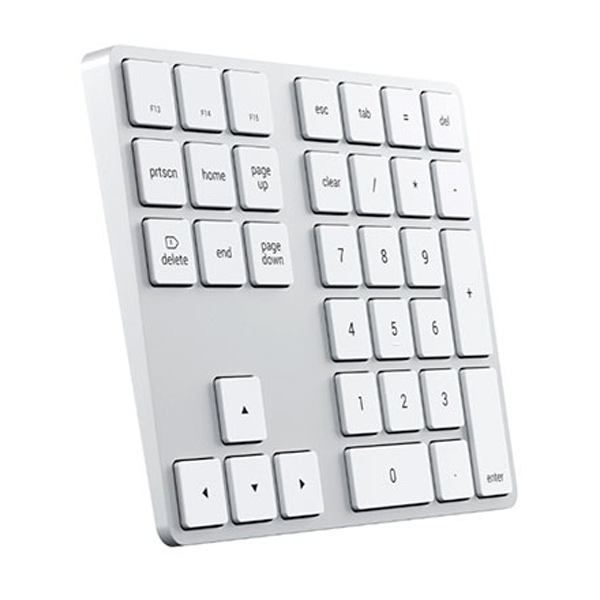 Satechi numerická klávesnice Bluetooth Extended Keypad pre Mac, stříbrná