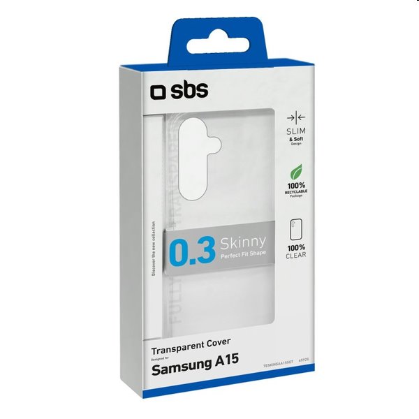 SBS pouzdro Skinny pro Samsung Galaxy A15 5G, transparentní