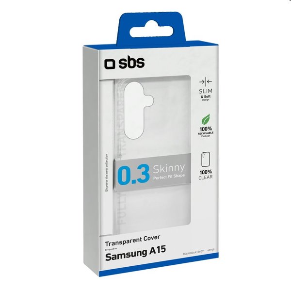 SBS pouzdro Skinny pro Samsung Galaxy A15 5G, transparentní SBS pouzdro Skinny pro Samsung Galaxy A15 5G, transparentní