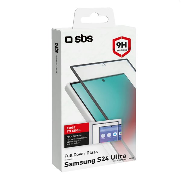 Tvrzené sklo SBS Full Cover pro Samsung Galaxy S24 Ultra, černé