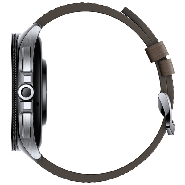 Xiaomi Watch 2 Pro - 4G LTE Silver Case with Brown Leather Strap, hnědé