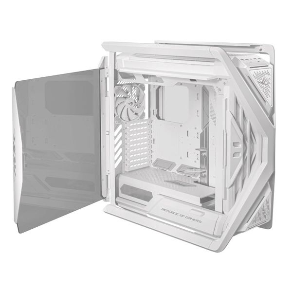 ASUS case ROG HYPERION (GR701) WHITE, Mid Tower, průhledná bočnice, bílá