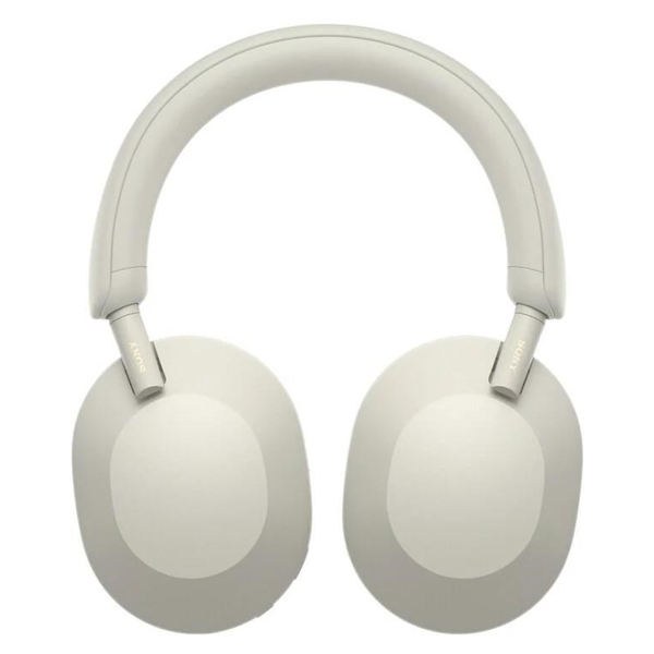 Bezdrátová sluchátka Sony WH-1000XM5 s potlačením hluku, platinově-stříbrná