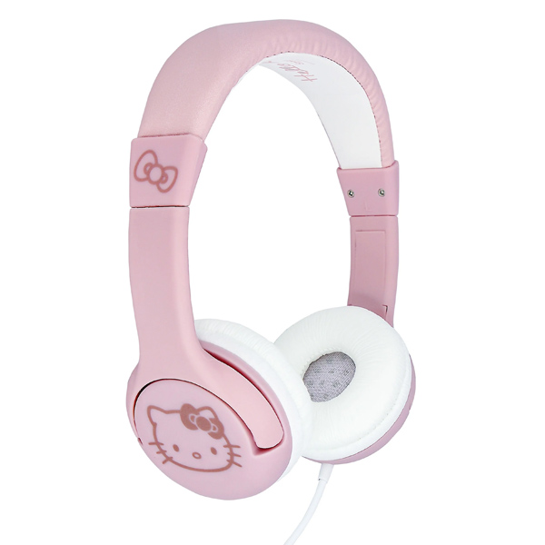 Dětská kabelová sluchátka OTL Technologies Hello Kitty Soft Pink & Rose Gold