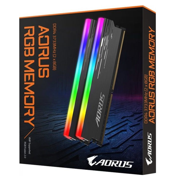 Gigabyte AORUS 16 GB kit DDR4, 3733 MHz, RGB Gigabyte AORUS 16 GB kit DDR4, 3733 MHz, RGB