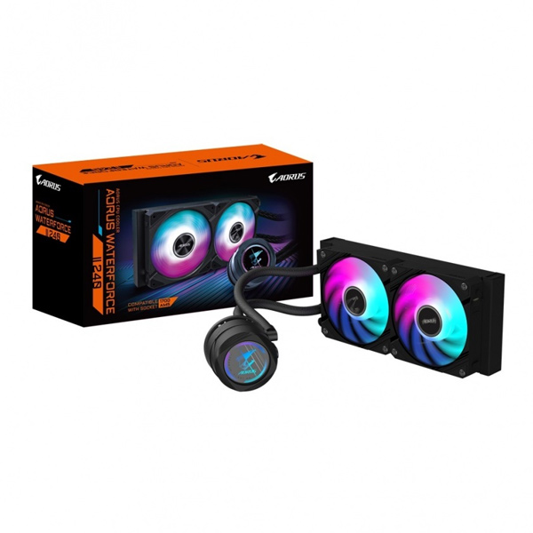 Gigabyte AORUS AIO liquid cooler CPU WATERFORCE II 240 Gigabyte AORUS AIO liquid cooler CPU WATERFORCE II 240