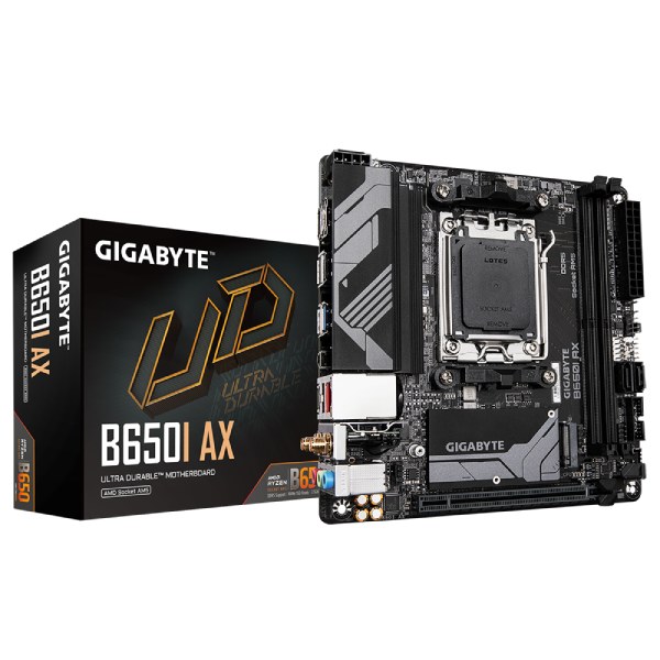 Gigabyte B650I AX základní deska, AMD B650, AM5, 2xDDR5, mini-ITX