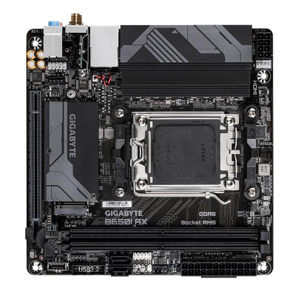 Gigabyte B650I AX základní deska, AMD B650, AM5, 2xDDR5, mini-ITX