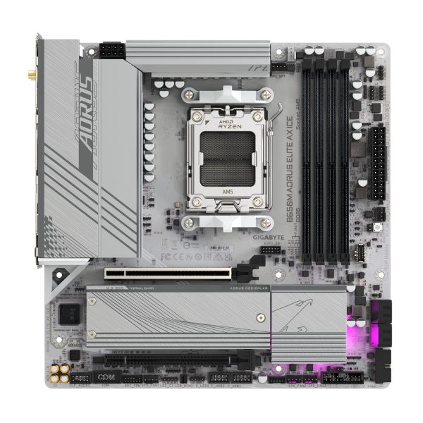 Gigabyte AORUS B650M ELITE AX ICE základní deska, AMD B650, AM5, 4xDDR5, mATX