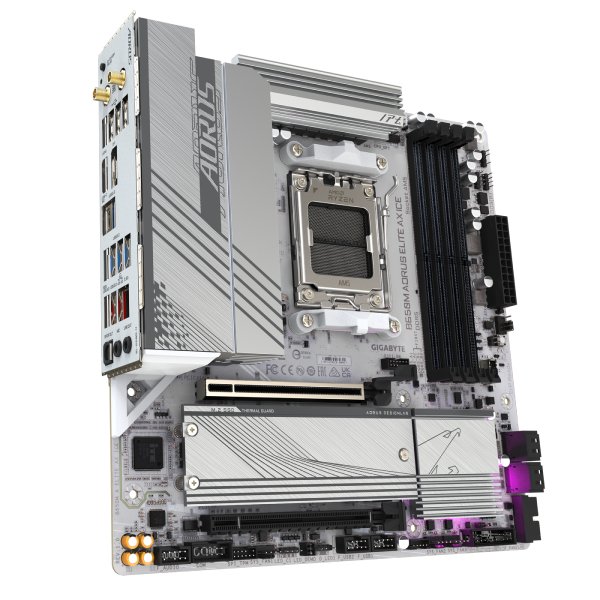 Gigabyte AORUS B650M ELITE AX ICE základní deska, AMD B650, AM5, 4xDDR5, mATX