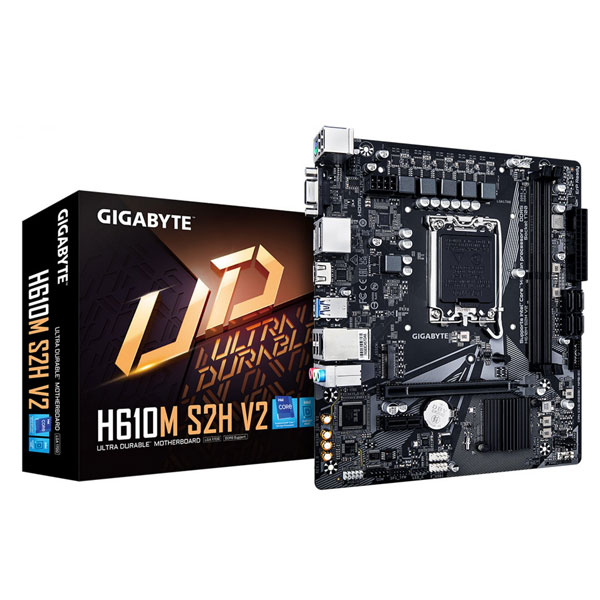 Gigabyte H610M S2H V2, Intel H610, LGA1700, 2 x DDR5, mATX Gigabyte H610M S2H V2, Intel H610, LGA1700, 2 x DDR5, mATX