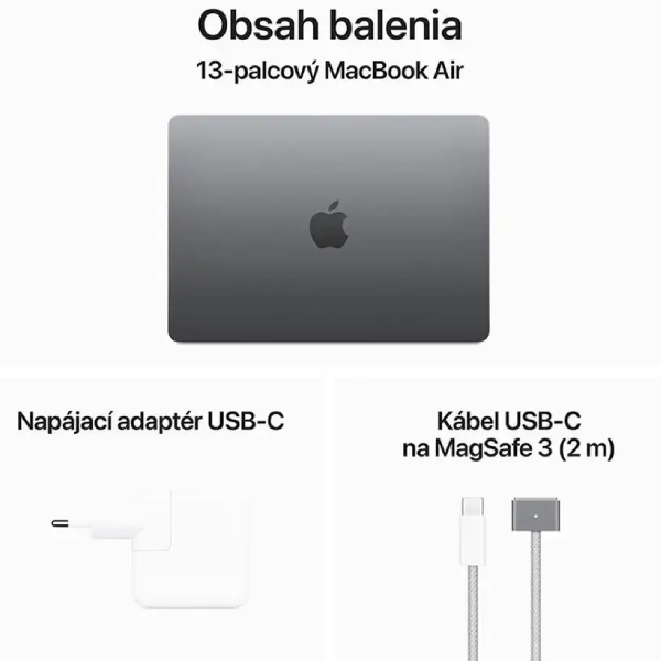MacBook Air 13" Apple M3 8C CPU 10C GPU 8GB 512GB space gray SK