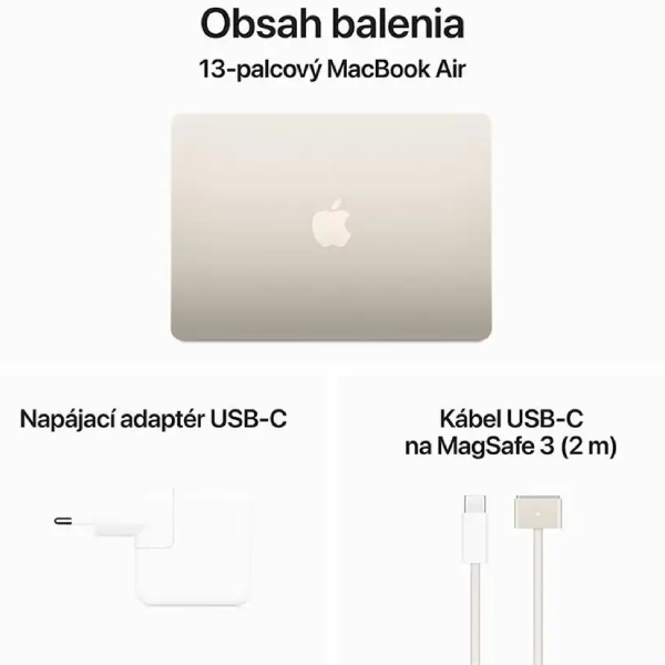 MacBook Air 15" Apple M3 8C CPU 10C GPU 16GB 512GB starlight SK MacBook Air 15" Apple M3 8C CPU 10C GPU 16GB 512GB starlight SK