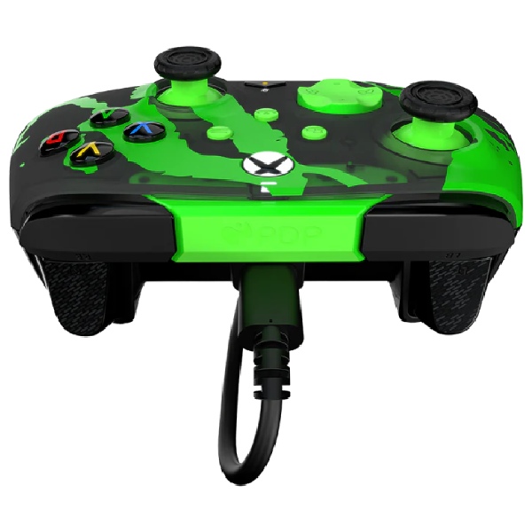 PDP kabelový ovladač pro Xbox Series, Rematch Jolt Green, Glow in the Dark