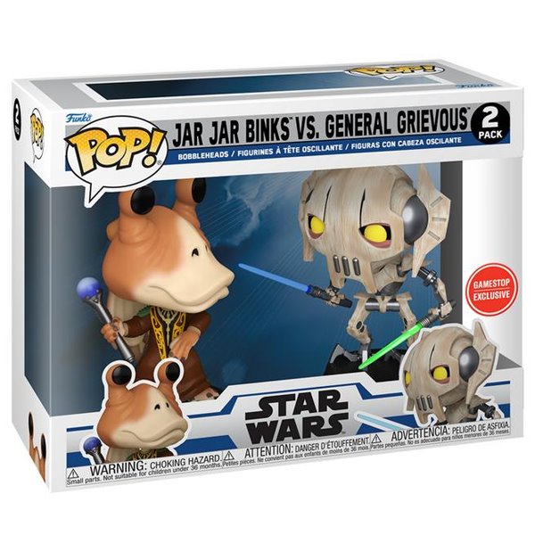 POP! Clone Wars: Jar Jar Binks VS General Grievous (Star Wars) Gamestop Edition POP! Clone Wars: Jar Jar Binks VS General Grievous (Star Wars) Gamestop Edition