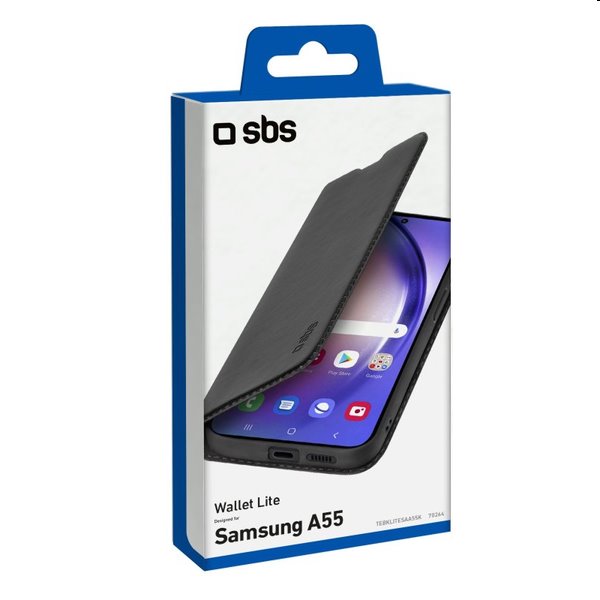 Pouzdro SBS Book Wallet Lite pro Samsung Galaxy A55 5G, černé
