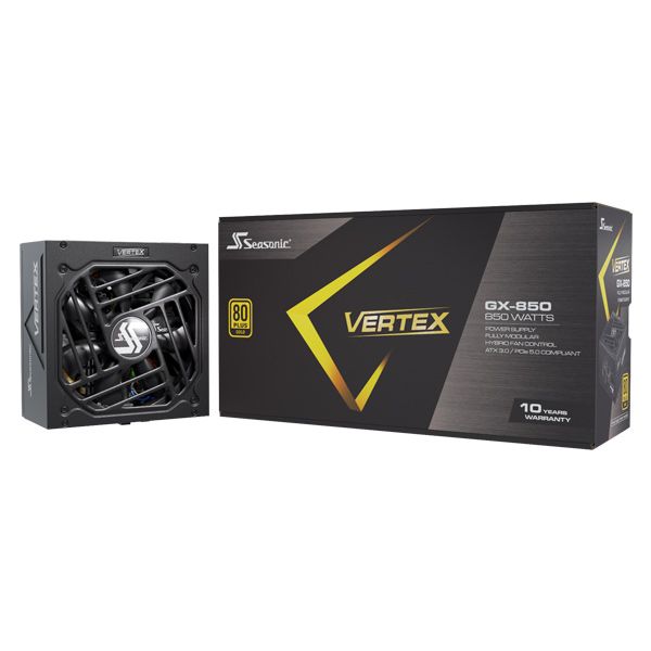 Seasonic VERTEX GX GOLD 850W ATX 3.0, PCIe 5.0, modular