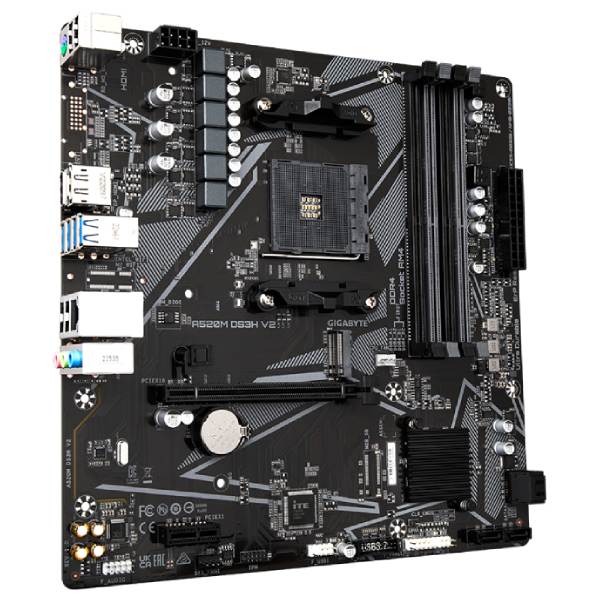 Gigabyte A520M DS3H V2, AMD A520, AM4, 4xDDR4, mATX Gigabyte A520M DS3H V2, AMD A520, AM4, 4xDDR4, mATX