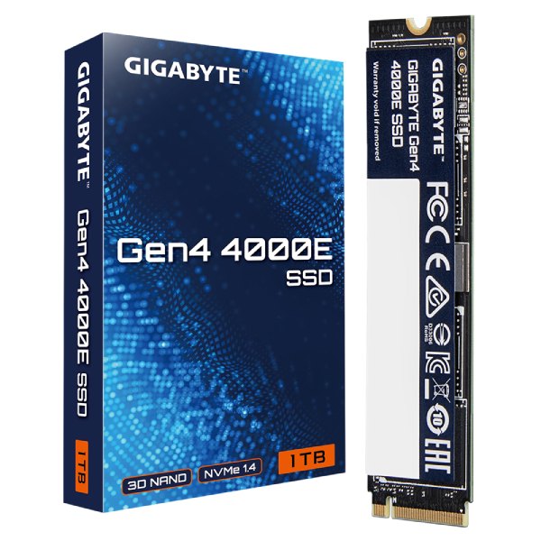 Gigabyte AORUS 4000E SSD 1 TB M.2 NVMe Gen4 4000/3900 MBps Gigabyte AORUS 4000E SSD 1 TB M.2 NVMe Gen4 4000/3900 MBps