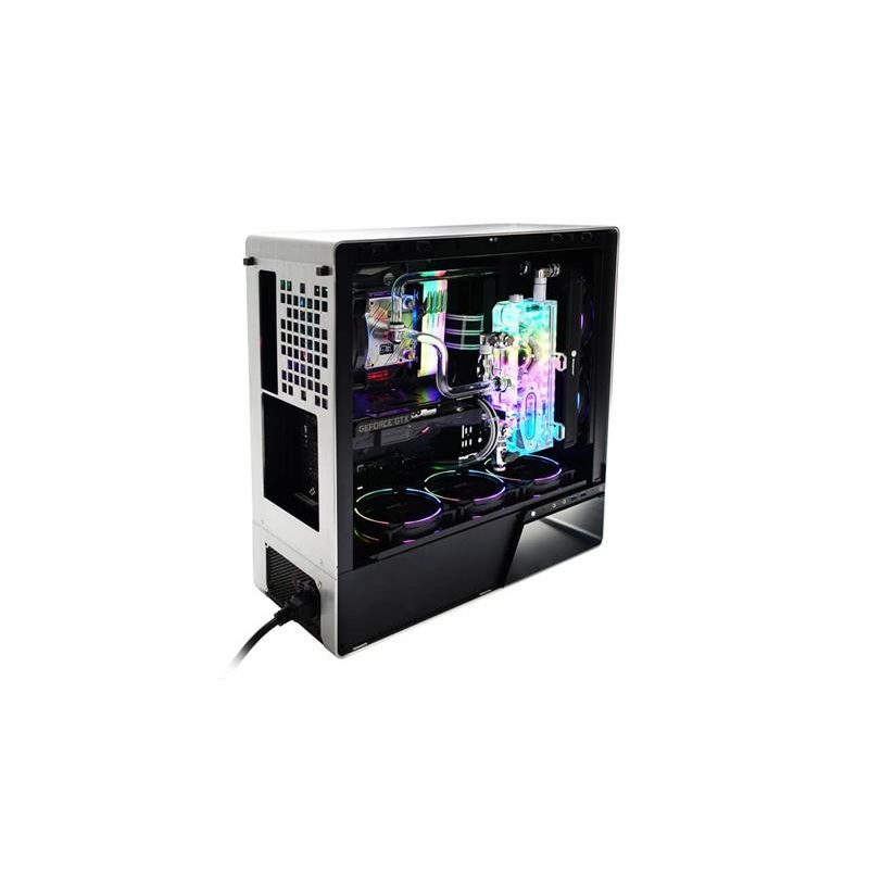 InWin Luxury case 905 OLED, 4x ARGB Sirius Loop fan, Mid Tower, E-ATX, Silver-Aluminium