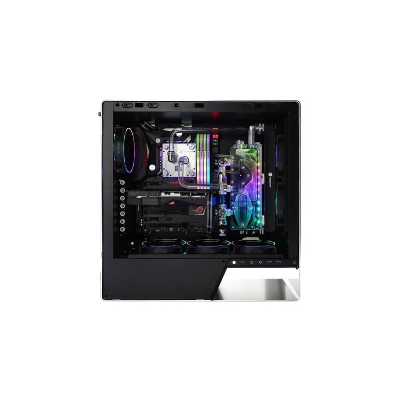 InWin Luxury case 905 OLED, 4x ARGB Sirius Loop fan, Mid Tower, E-ATX, Silver-Aluminium