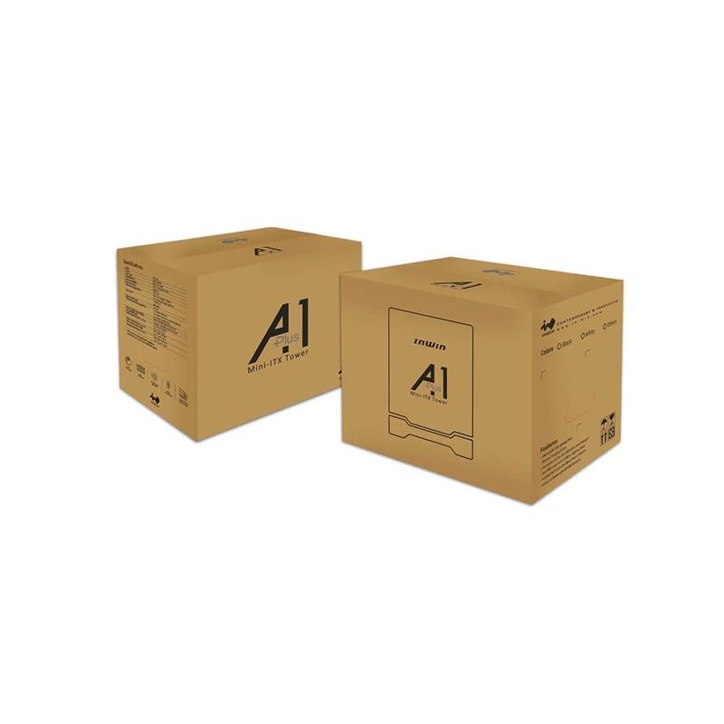 InWin A1 Plus white, PSU 650W GOLD included, Mini ITX, TG, ARGB Fans, Qi 10W Charging