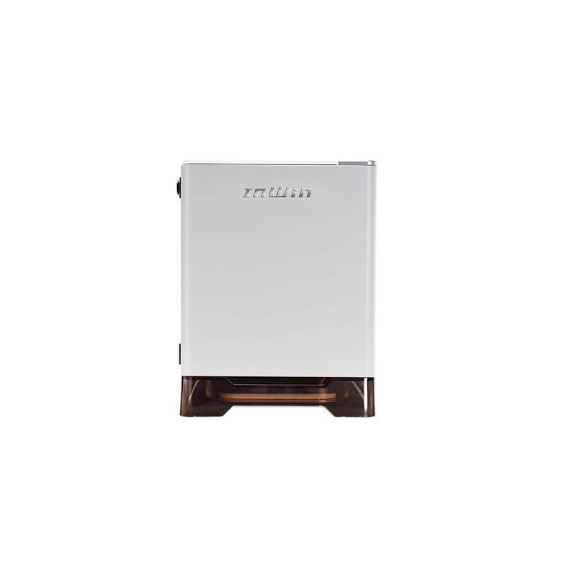 InWin A1 Plus white, PSU 650W GOLD included, Mini ITX, TG, ARGB Fans, Qi 10W Charging