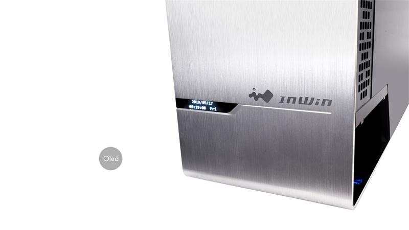 InWin Luxury case 905 OLED, 4x ARGB Sirius Loop fan, Mid Tower, E-ATX, Silver-Aluminium InWin Luxury case 905 OLED, 4x ARGB Sirius Loop fan, Mid Tower, E-ATX, Silver-Aluminium
