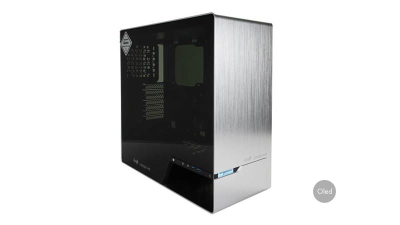 InWin Luxury case 905 OLED, 4x ARGB Sirius Loop fan, Mid Tower, E-ATX, Silver-Aluminium InWin Luxury case 905 OLED, 4x ARGB Sirius Loop fan, Mid Tower, E-ATX, Silver-Aluminium
