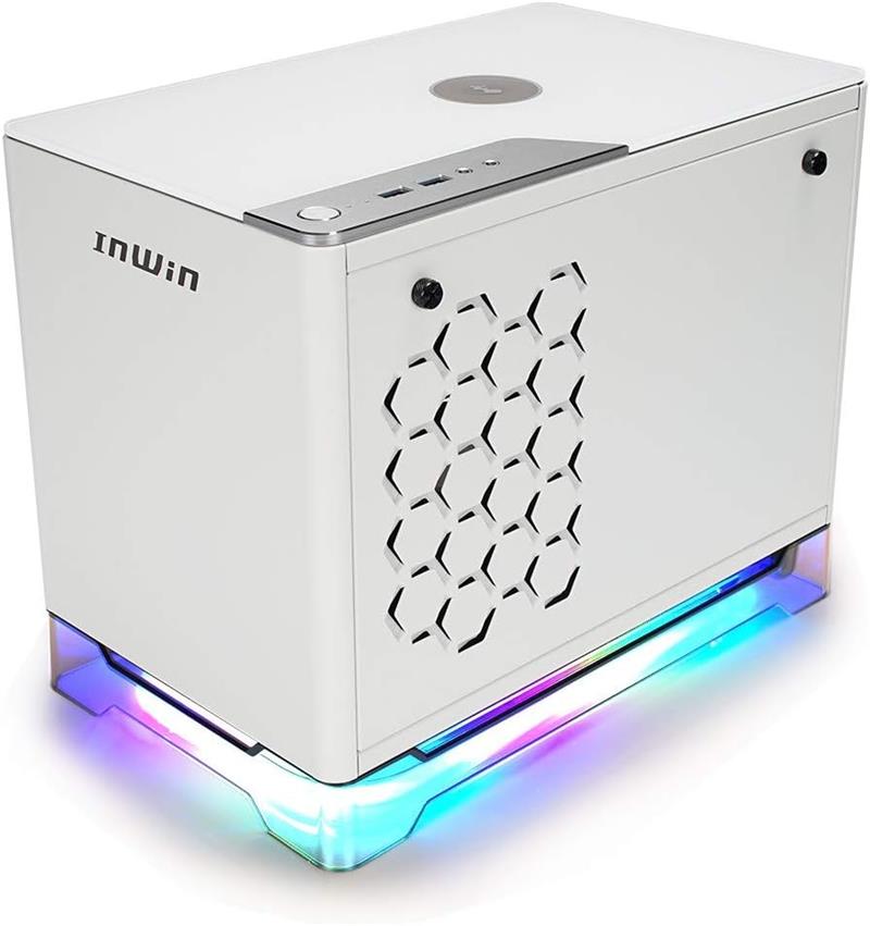 InWin A1 Plus white, PSU 650W GOLD included, Mini ITX, TG, ARGB Fans, Qi 10W Charging InWin A1 Plus white, PSU 650W GOLD included, Mini ITX, TG, ARGB Fans, Qi 10W Charging