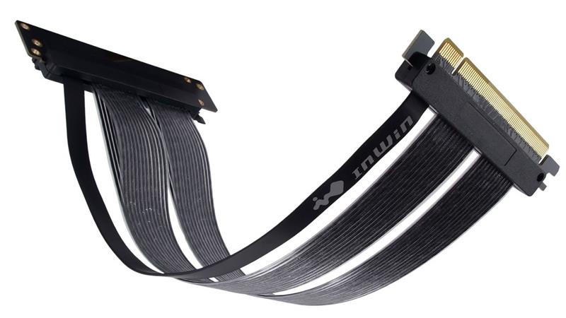 InWin PCI-E 4.0x16 Riser Cable & Bracket (Vertically Mount GPU Adapter) InWin PCI-E 4.0x16 Riser Cable & Bracket (Vertically Mount GPU Adapter)