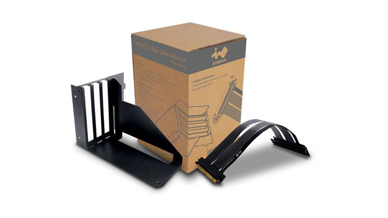 InWin PCI-E 4.0x16 Riser Cable & Bracket (Vertically Mount GPU Adapter) InWin PCI-E 4.0x16 Riser Cable & Bracket (Vertically Mount GPU Adapter)