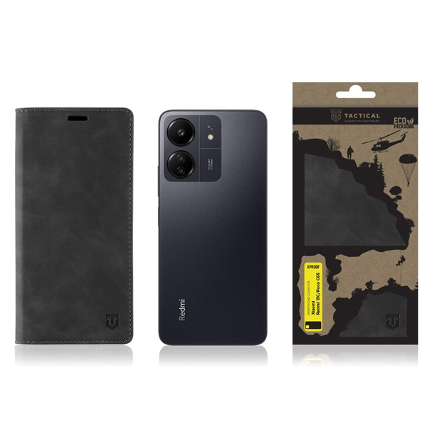 Knížkové pouzdro Tactical Xproof pro Xiaomi Redmi 13C/Poco C65, Black Hawk