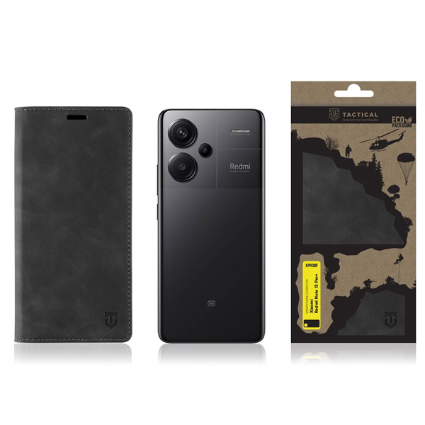 Knížkové pouzdro Tactical Xproof pro Xiaomi Redmi Note 13 Pro Plus 5G, Black Hawk