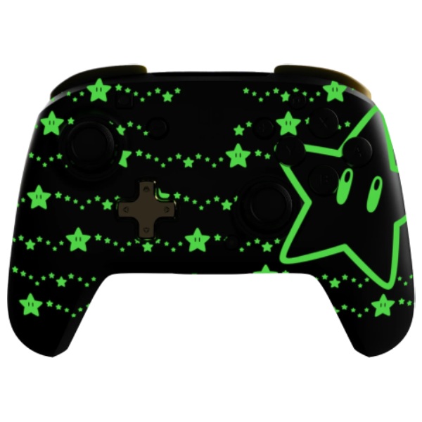 PDP bezdrátový ovladač pro Nintendo Switch Rematch GLOW, Super Stars, Glow in the Dark PDP bezdrátový ovladač pro Nintendo Switch Rematch GLOW, Super Stars, Glow in the Dark