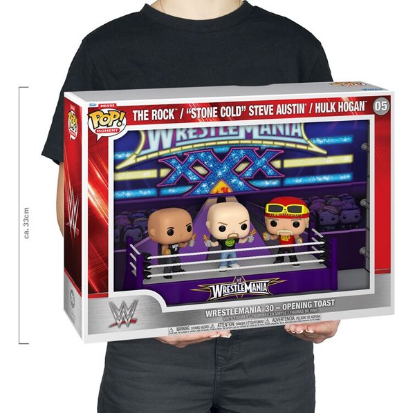 POP! Moment Deluxe: Wrestlemania 30 Opening Toast The Rock Stone Cold Steve (WWE) POP! Moment Deluxe: Wrestlemania 30 Opening Toast The Rock Stone Cold Steve (WWE)