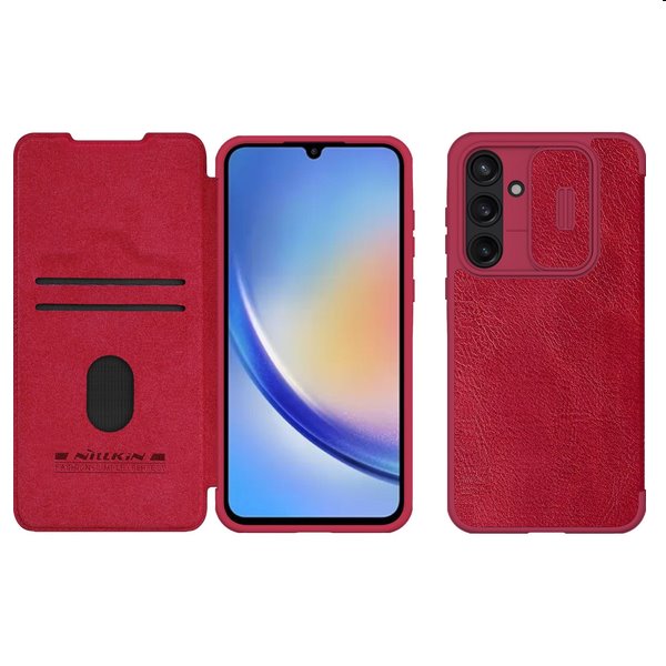 Pouzdro Nillkin Qin BookPRO pro Samsung Galaxy A55 5G, červené