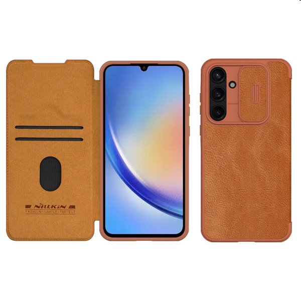 Pouzdro Nillkin Qin BookPRO pro Samsung Galaxy A55 5G, hnědé Pouzdro Nillkin Qin BookPRO pro Samsung Galaxy A55 5G, hnědé