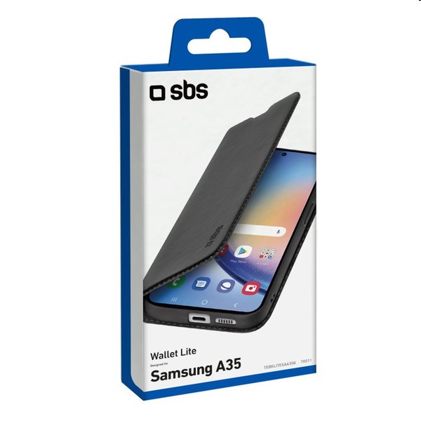Pouzdro SBS Book Wallet Lite pro Samsung Galaxy A35 5G, černé